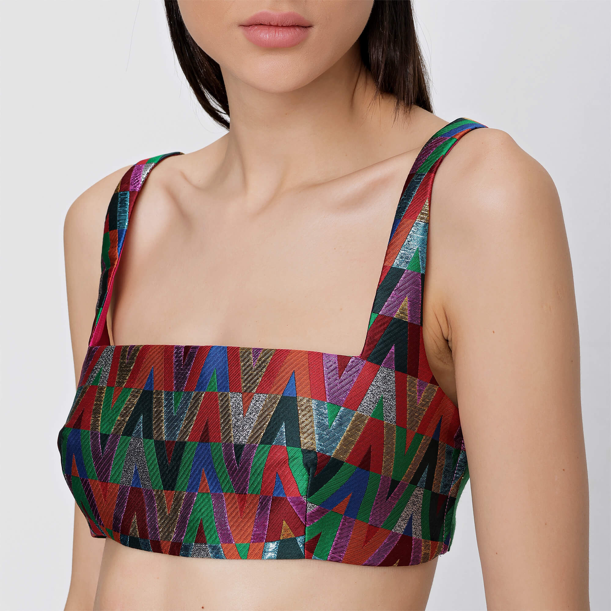 Valentino - Optical Valentino Print Crop Top